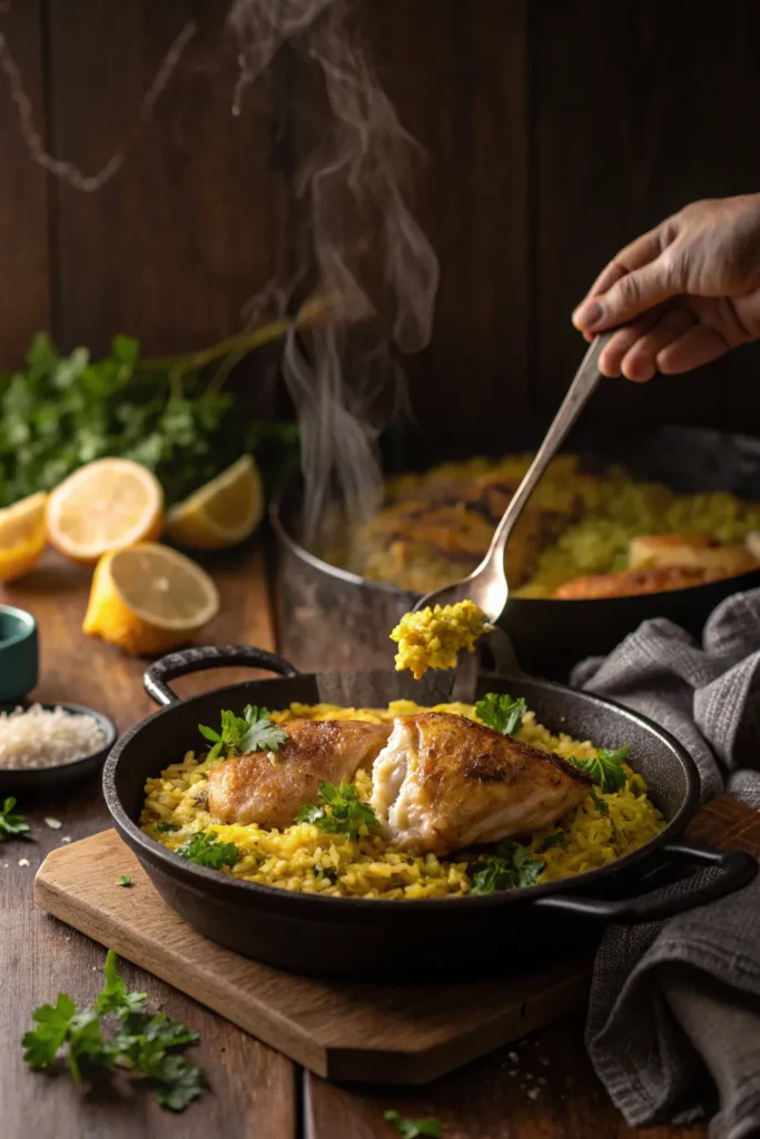 chicken and yellow rice recipe