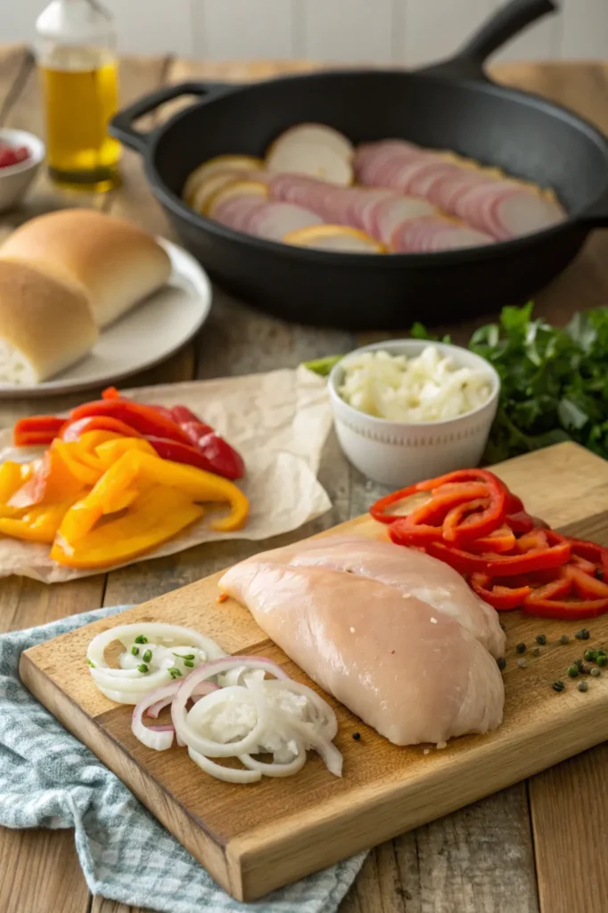 chicken-philly cheesesteak- recipe