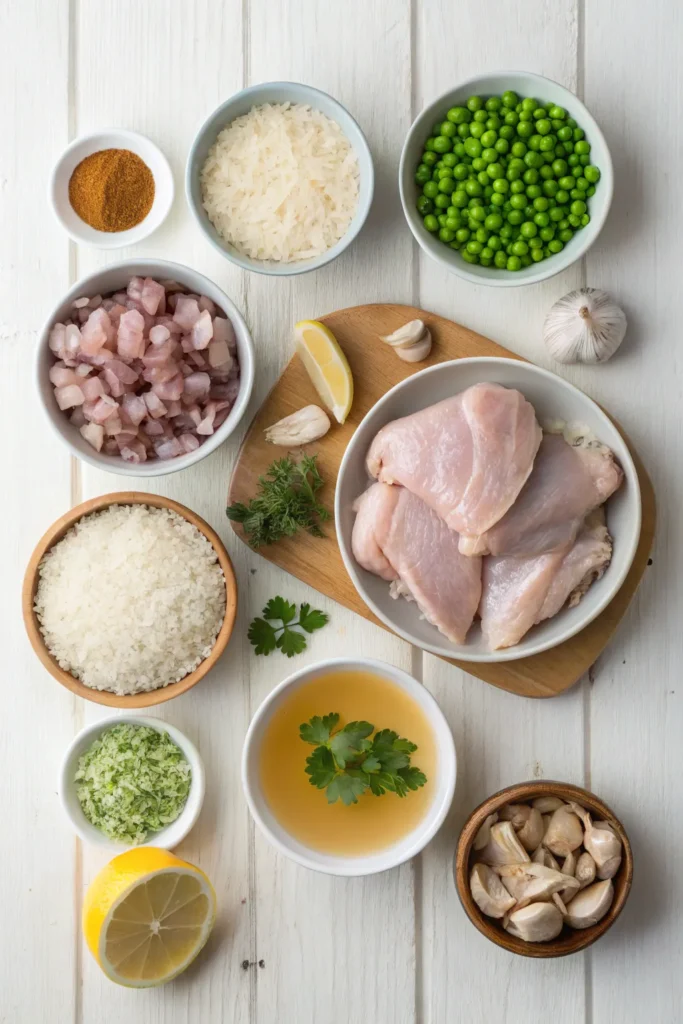 ingredient chicken and yellow rice recipe