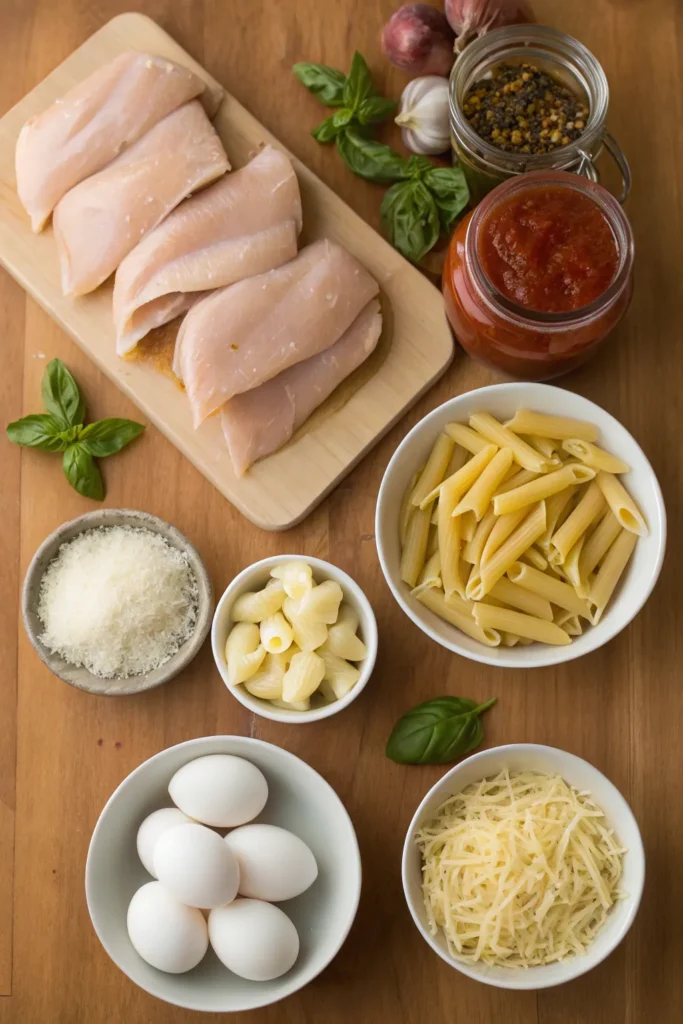 ingredient chicken parmesan pasta recipe