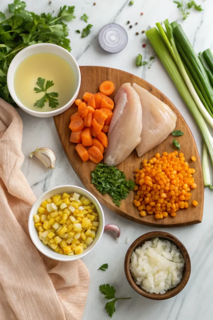 ingredient easy chicken corn soup recipe
