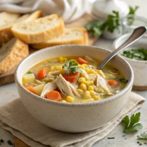 easy chicken corn soup recipe