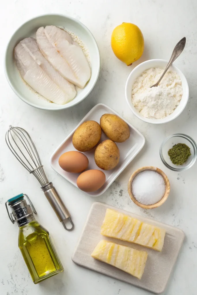 ingredient fish and chips recipe