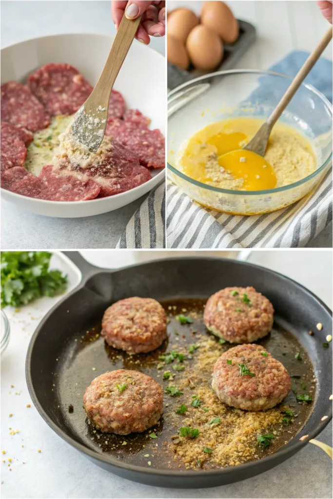 step-by-step-beef cutlet recipe